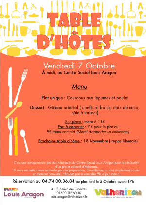 Table dhotes
